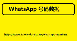 whatsapp 号码数据