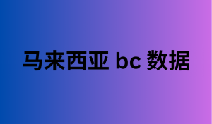 马来西亚 bc 数据 